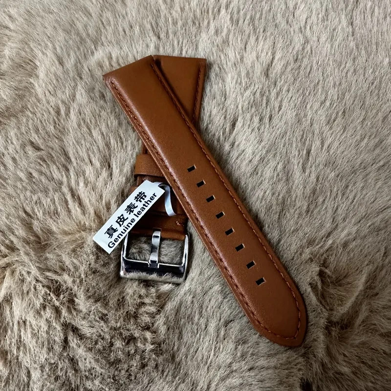 22mm Brown Ruxiang Sweat-Resistant Watch Strap – Replacement Band